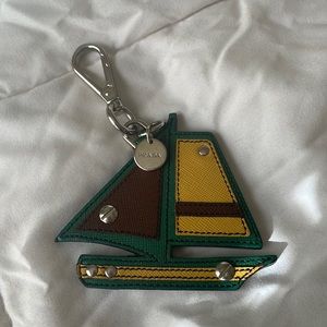 Beautiful Prada Sailboat Keychain